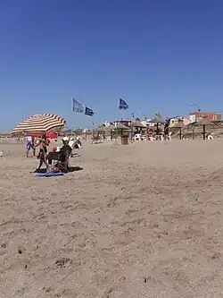 Beachfront with tourists