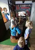 Jousting simulator in the department “Castle Life in the Late Middle Ages”.