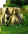 Rudolf Doležal, Vojtěch Hořínek: Statue of Lenin and Stalin in Olomouc (fragment)