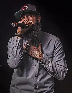 Myricks performing in 2012