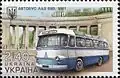 LAZ-695B on a Ukrainian stamp from 2015