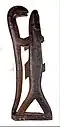 Snake and Fish, wood, height 105&nbsp;cm MNMA, Jagodina