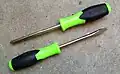 High-visibility green screwdrivers