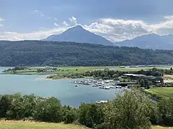 Seen behind Lake Lucerne