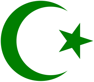 Crescent symbol.