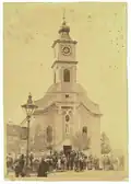 Older baroque church that was demolished in order to construct new neo-gothic co-cathedral