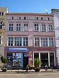 Main elevation on the square