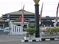 The entrance gate of the station