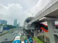 Pancoran LRT Station in April 2024 before naming rights