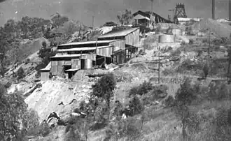 Tyrconnell gold mine battery, between Kingsborough and Thornborough, Hodgkinson goldfield, 1936