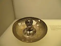 Phiale from eastern Georgia, featuring a bust of a bearded male, no later than 350 AD.