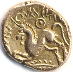 A Cantiaci coin with a horse