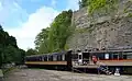 960101 Class 309 static electric multiple unit at Nantmawr on the Heritage Open Days in September 2018.