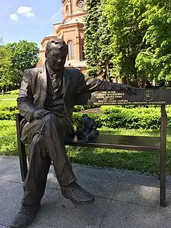 Statue of professor Zygmunt Mackiewicz