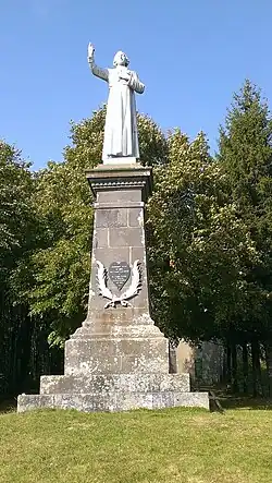 The statue of Father Filiol, in Barriac-les-Bosquets