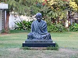 Statue of Mahatma Gandhi in Sabarmati Ashram, Ahmedabad