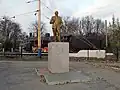 statue of Lenin on Pryvokzalna Square, since removed in 2015