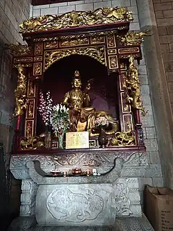 Statue of Puxian at Zifu Temple in Zhuzhou, Hunan, China.