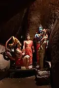 Statues inside Valikote Cave