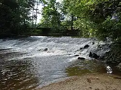 A weir on the Lignon du Forez