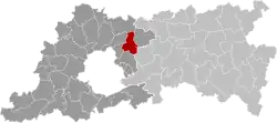 Location of Steenokkerzeel in Flemish Brabant