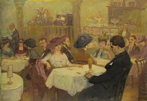"La Oteteleşanu" de Ştefan Dimitrescu, 1915