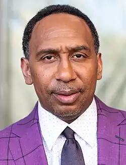 Sports media personality Stephen A. Smith from New York [e]
