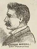 1880 sketch by Carl Browne