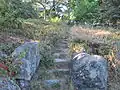 Steps up to the belfry