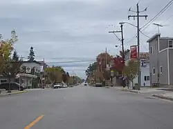 Along WIS 55 in downtown Stockbridge