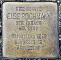 Stolperstein of Else Rochmann