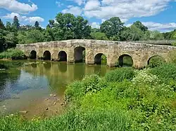 low multi-arch stone bridge