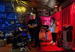 An image of the band Stormcellar performing at Miss Celie's in Ashfield, Sydney, in January 2025