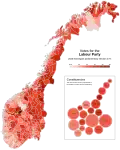 Percentage of Labour Party votes