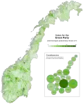 Percentage of Green Party votes