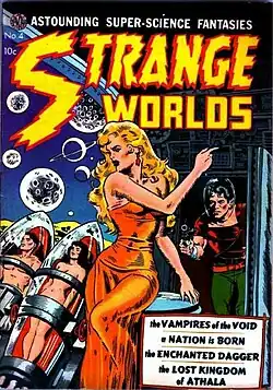 Strange Worlds #4 cover (January 1952), Avon Comics