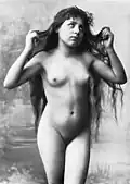 Image 9415-year old girl from Vienna. Photo from the book Der Körper des Kindes und seine Pflege by Carl Heinrich Stratz (1909)