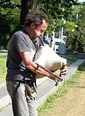 Street piper from Sofia, Bulgaria