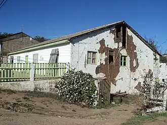 House damaged by the Pichilemu earthquake, in the epicentre town, as seen on 16 April 2011.