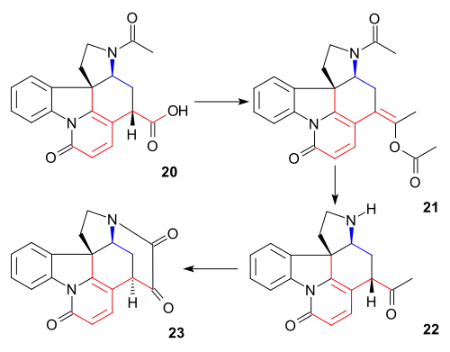 Strychnine synthesis Woodward part 4
