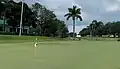 The course's practice green, 2019