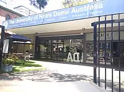 This is a photograph of the student association office at the Blackfriars site in Sydney.