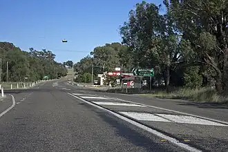 Sturt Highway in Alfredtown