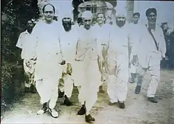 Nehru and Bose at Calcutta, proceeding to attend the above-mentioned session.