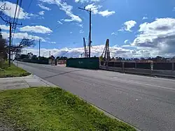 Train stabling facility under construction (built between Southland and Clayton)