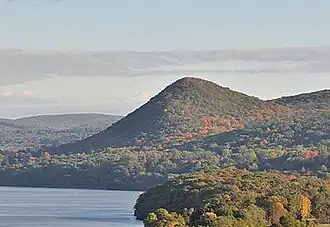 Sugarloaf Hill on the east bank of the river