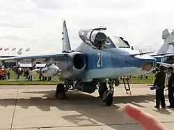 Sukhoi Su-25 with open side-hinged canopy