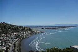 Looking down on Sumner (left) from Scarborough