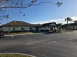 Daytime photo of the front of the Sun City Community Library