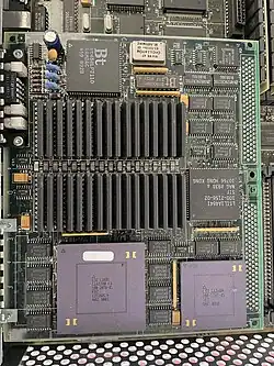 Sun GX version 1 board showing its two large LSI Logic chips.